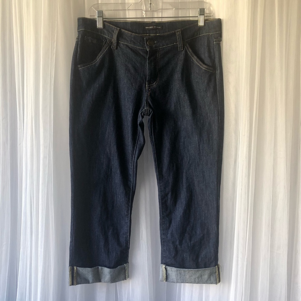 NEW YORK & COMPANY women’s Cropped Cuffed Jeans 6